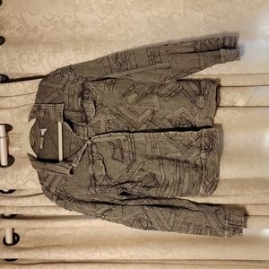 Chicos green textured shirt/jacket